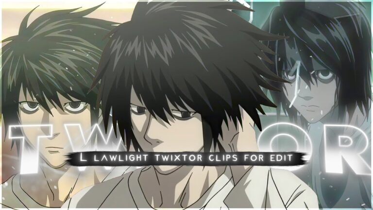 L Lawliet 4K Scenes | Death Note Clips | Twixtor Pack