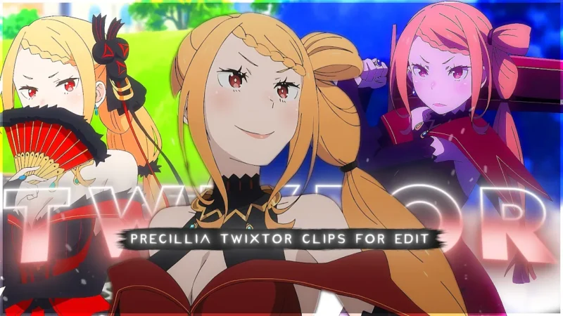 Priscilla Barielle Twixtor 4K | Re:Zero Season 3 Clips | Twixtor Pack